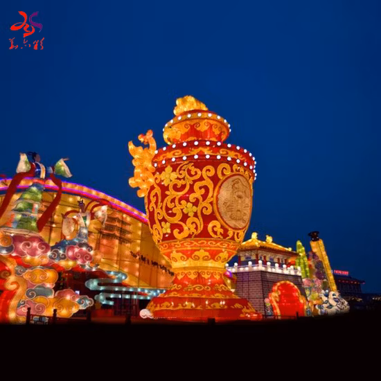 Outdoor Chinese Traditional Dragon Lanterns for New Year Holiday Decorations