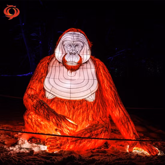 Outdoor Chinese Cloth Fabric Animal Lantern