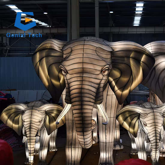 Chinese Traditional Festival Dragon Arch Door Animal Lanterns for Spring New Year Decorations